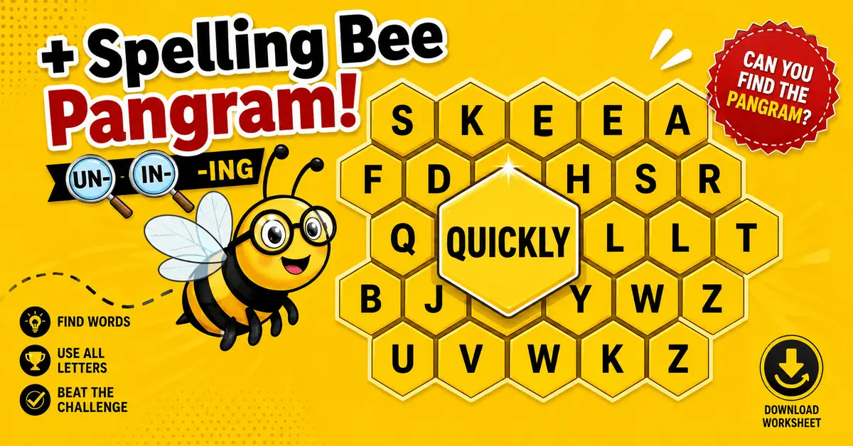 Spelling Bee Pangram